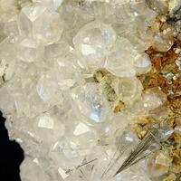 Millerite Sphalerite On Calcite
