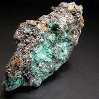 Malachite On Cerussite & Anglesite