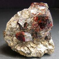 Spessartine In Biotite & Arsenopyrite
