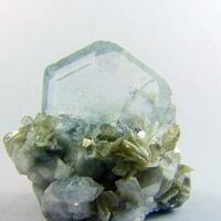 Aquamarine On Muscovite