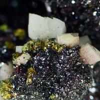 Chrysocolla Dolomite & Hematite On Quartz