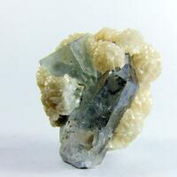 Fluorite & Dolomite On Quartz