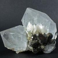 Calcite & Arsenopyrite On Quartz