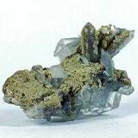 Fluorite & Calcite On Quartz
