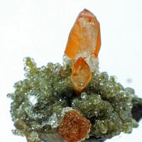 Calcite On Analcime