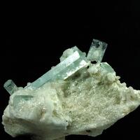 Aquamarine On Albite