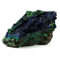 Azurite On Malachite