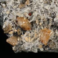 Wulfenite On Quartz