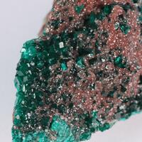 Dolomite On Dioptase