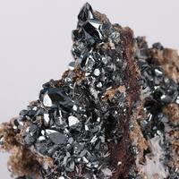 Celestine On Hematite With Andradite