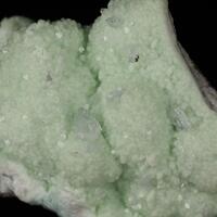 Hemimorphite On Fluorapatite On Smithsonite
