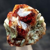 Garnet Var Hessonite With Diopside