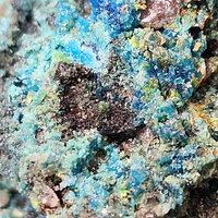 Johannite With Coffinite & Chalcanthite