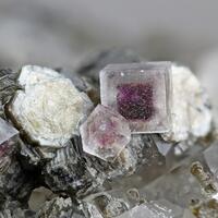 Fluorite Zinnwaldite Quartz