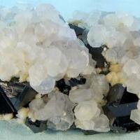 Sphalerite Rhodochrosite & Calcite