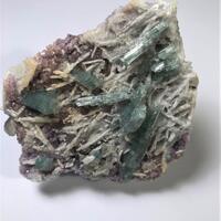 Elbaite With Albite & Lepidolite