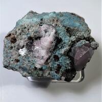 Cobaltoan Calcite With Shattuckite & Goethite