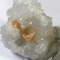 Calcite On Fluorapophyllite