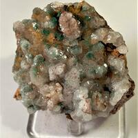 Ferroan Dolomite With Malachite & Selenite