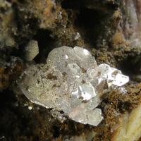 Native Silver On Baryte