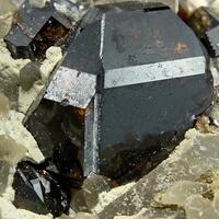 Cassiterite On Quartz