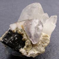 Quartz With Fluorite & Wolframite