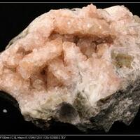 Apophyllite On Calcite