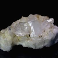 Quartz On Prehnite