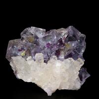 Fluorite On Calcite