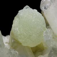 Prehnite On Quartz