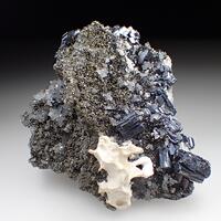 Bournonite Pyrite & Quartz