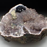 Amethyst & Goethite & Calcite