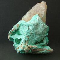 Chrysocolla With Malachite On Quartz