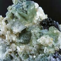 Fluorapophyllite-(K) Pectolite & Fluorite