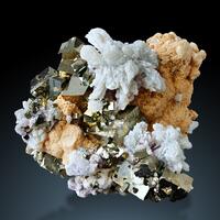 Pyrite Calcite & Fluorite