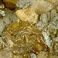 Donnayite-(Y) With Pyrite On Dolomite
