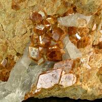 Grossular With Quartz With Tremolite Inclusions