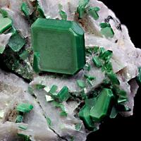 Torbernite & Quartz