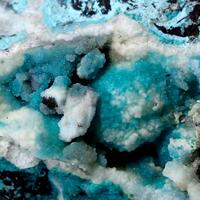 Chrysocolla Inclusions In Chalcedony