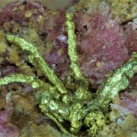 Gold & Electrum On Erythrite