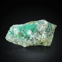 Fluorite With Calcite On Granite