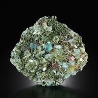 Aquamarine With Apatite & Muscovite