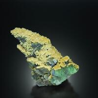 Fluorite With Calcite & Quartz