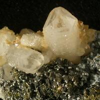 Quartz Calcite Sphalerite Var Cleiophane Galena & Chalcopyrite