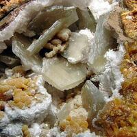 Baryte & Mimetite With Calcite & Hemimorphite