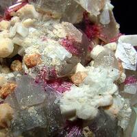 Rubellite Rhodizite Feldspar & Quartz