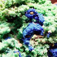 Cuprian Adamite & Azurite