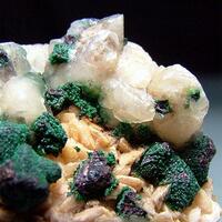 Chalcopyrite Malachite With Calcite & Dolomite