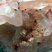 Fluorite & Calcite With Goethite