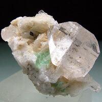 Topaz Cleavelandite & Fluorite With Tantalite